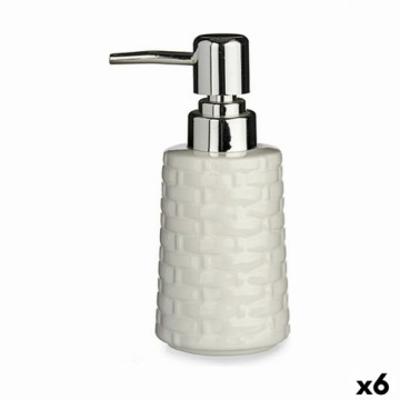Berilo Дозатор мыла Керамика Серебристый Белый 6 штук (150 ml)