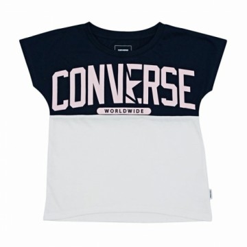Child's Short Sleeve T-Shirt Converse Worldwide Dark blue