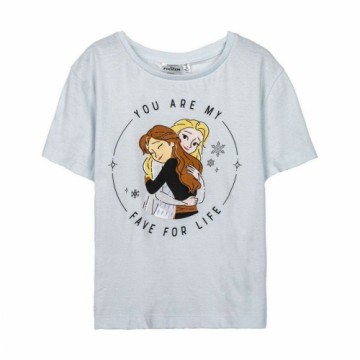 Child's Short Sleeve T-Shirt Frozen Light Blue