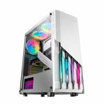 ATX Kārba Mars Gaming MC-X2 Blanco Caja PC Gaming ATX Frontal Acero FRGB 2 Ventiladores 12cm FRGB Ventana Lateral Completa