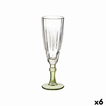 Vivalto Бокал для шампанского Exotic Стеклянный Зеленый 6 штук (170 ml)