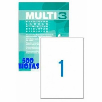 Adhesive labels MULTI 3 500 Sheets 210 x 297 mm White