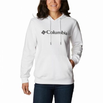 Sieviešu Sporta Krekls ar Kapuci Columbia Logo Balts