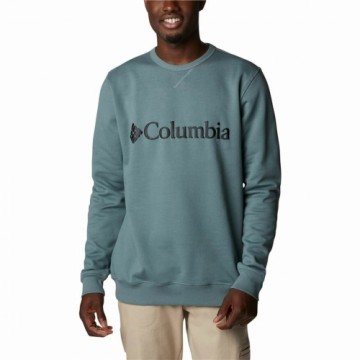 Толстовка без капюшона мужская Columbia Logo Fleece Crew Синий