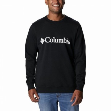Vīriešu Sporta Krekls bez Kapuča Columbia Logo Fleece Crew Melns