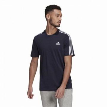 Футболка Essentials 3 bandas Adidas Legend Ink Синий