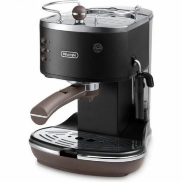 Переносной Электрический Холодильник DeLonghi ECOV 310.BK Icona Vintage Чёрный Темно-коричневый 1100 W 1,4 L