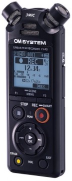 Olympus  
         
       Linear PCM Recorder LS-P5 Rechargeable, Microphone connection, Stereo, FLAC / PCM (WAV) / MP3, Black, MP3 playback, 59 Hrs 35 min