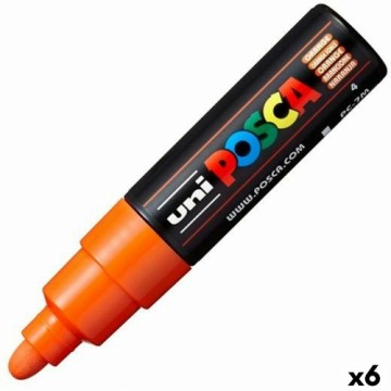 Фетр POSCA PC-7M Оранжевый 6 штук