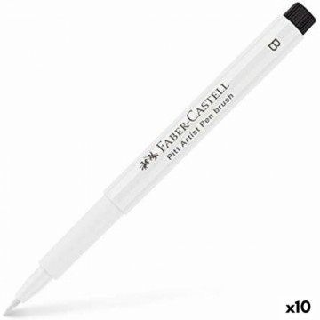 Marķieris Faber-Castell Pitt Artist Balts 10 gb.