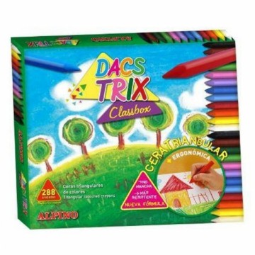 Coloured crayons Alpino Dacstrix 288 Units Box Multicolour