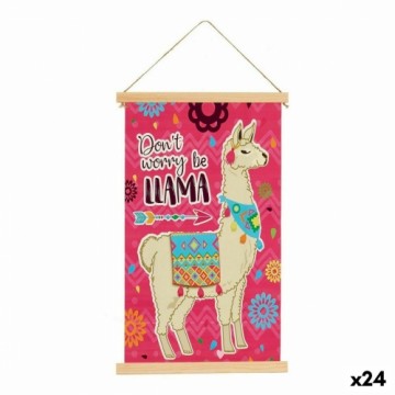 Gift Decor Canvas Llama (1 x 54 x 33 cm) (24 gb.)