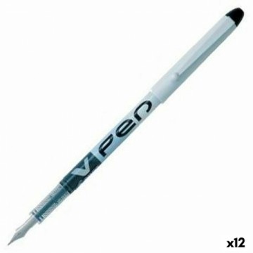 Перо для каллиграфии Pilot V Pen Одноразовая Чёрный 0,4 mm 12 штук