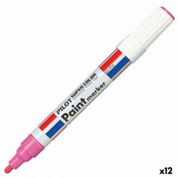 Постоянный маркер Pilot SC-PM-P Розовый 12 штук