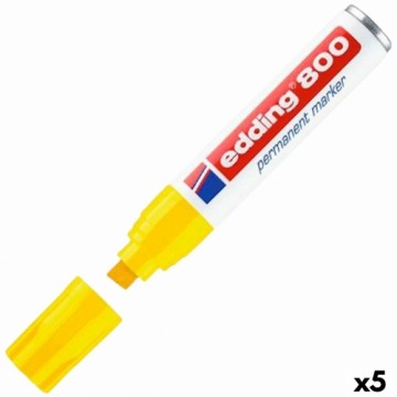 Permanent marker Edding 800  Yellow 5 Units