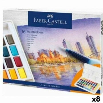 Watercolour paint set Faber-Castell Creative Studio (8 Units)
