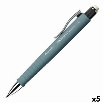 Zīmuļu Serdeņu Turētājs Faber-Castell Poly Matic Pelēks 0,7 mm (5 gb.)