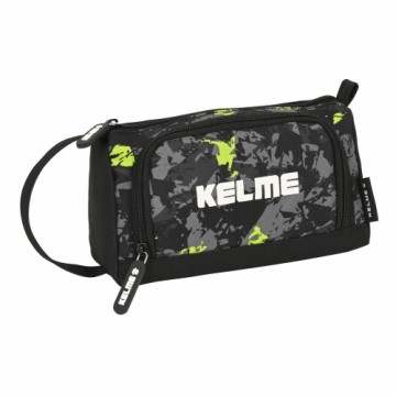 Skolas Penālis ar Piederumiem Kelme Jungle Melns Pelēks Kaļķi (20 x 11 x 8.5 cm) (32 Daudzums)