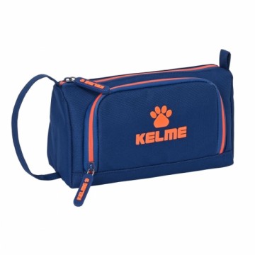 Школьный пенал с аксессуарами Kelme Navy blue Оранжевый Тёмно Синий (20 x 11 x 8.5 cm) (32 Предметы)