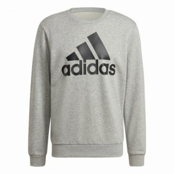 Толстовка без капюшона мужская Adidas Essential Big Logo Серый