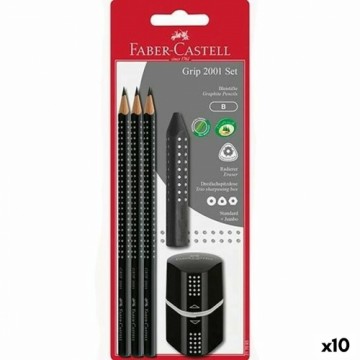 Zīmuļa Komplekts Faber-Castell Melns 10 gb.