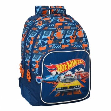 Школьный рюкзак Hot Wheels Speed club Оранжевый (32 x 42 x 15 cm)