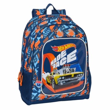 Школьный рюкзак Hot Wheels Speed club Оранжевый (32 x 42 x 14 cm)
