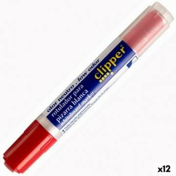 Liquid chalk marker Alpino Liquid Clipper Red (12 Units)