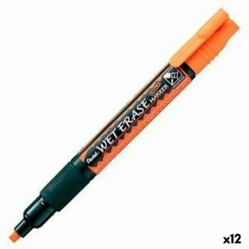 Šķidrie krīta marķieri Pentel Wet Erase Oranžs 12 gb.