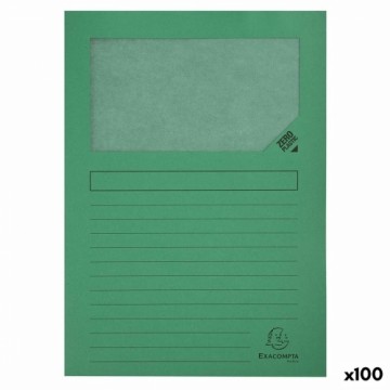 Subfolder Exacompta Forever Transparent window Green A4 100 Pieces