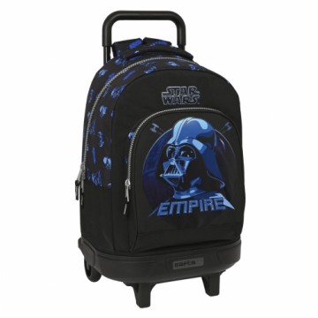 Школьный рюкзак с колесиками Star Wars Digital escape Чёрный (33 x 45 x 22 cm)