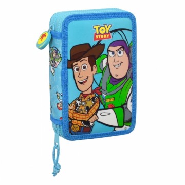 Skolas Penālis ar Piederumiem Toy Story Ready to play Gaiši Zils (12.5 x 19.5 x 4 cm) (28 pcs)