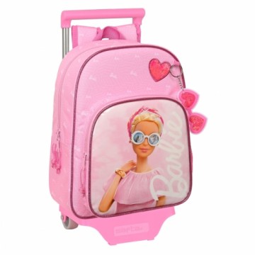 Школьный рюкзак с колесиками Barbie Girl Розовый (26 x 34 x 11 cm)