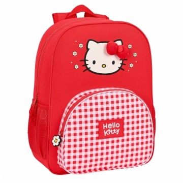 Skolas soma Hello Kitty Spring Sarkans (33 x 42 x 14 cm)