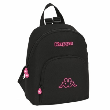 Ikdienas Mugursoma Kappa Black and pink Melns 13 L