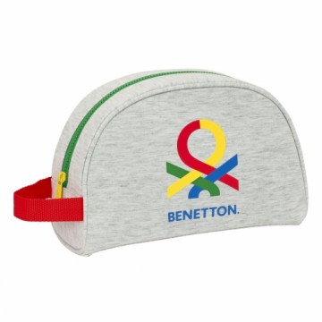 Школьный несессер Benetton Pop Серый (28 x 18 x 10 cm)