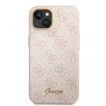Guess PC|TPU 4G Metal Camera Outline Case for iPhone 14 Pink