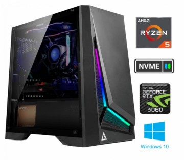 Mdata Ryzen 5 4600G 8GB 1TB SSD NVME 2TB HDD RTX 3060 Windows 10