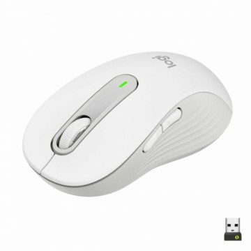 Bezvadu Pele Logitech M650 L Balts Wireless