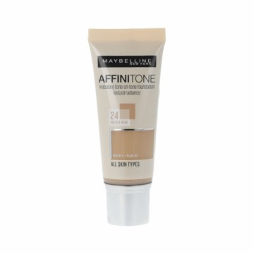 Grima Bāzes Krēms Maybelline Affinitone Nº 24 Golden Beige (30 ml)