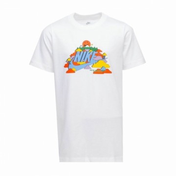 Krekls ar Īsām Piedurknēm Bērniem Nike Happy Cloud Balts