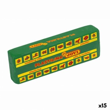 Sticks of Modelling clay Jovi School Dark green 15 Units