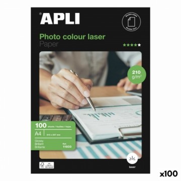 Глянцевая фотобумага Apli Laser 100 Листья Двухстороннее A4 160 g/m2
