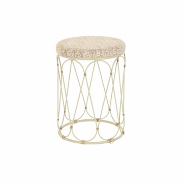 Side table DKD Home Decor Natural Metal Cream Rattan (35 x 35 x 49 cm)