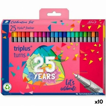 Flomasteru Komplekts Staedtler Triplus Fineliner 334 10 gb.