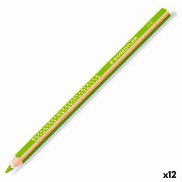 Krāsainie zīmuļi Staedtler Jumbo Noris Gaiši zaļš (12 gb.)