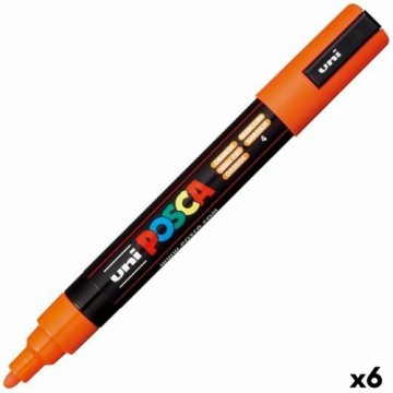 Felt-tip pens POSCA PC-5M Orange (6 Units)
