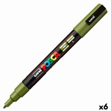 Marķieris POSCA PC-3M Zaļš 6 gb.