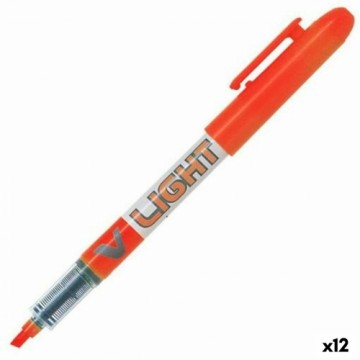 Флуоресцентный маркер Pilot V Light Оранжевый 12 штук