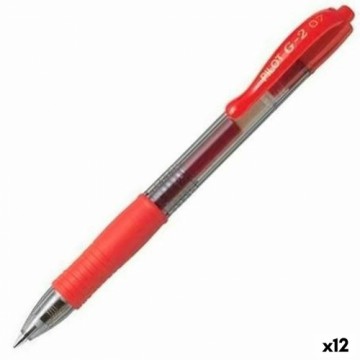 Gela pildspalva Pilot G-2 07 Sarkans Чаша 0,4 mm (12 gb.)